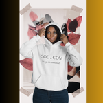Load image into Gallery viewer, GOD.COM White Hoodie — "Stay Connected" Christian Faith Pullover