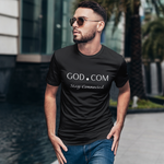 Load image into Gallery viewer, GOD.COM Tee — Minimalist Christian Graphic T-Shirt-Black