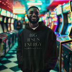 Load image into Gallery viewer, Jesus Energy Hoodie — "Big Jesus Energy" Christian Pullover (Philippians 4:13)