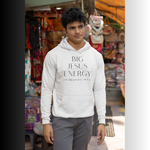 Load image into Gallery viewer, Jesus Energy Hoodie — "Big Jesus Energy" Christian Pullover (Philippians 4:13)