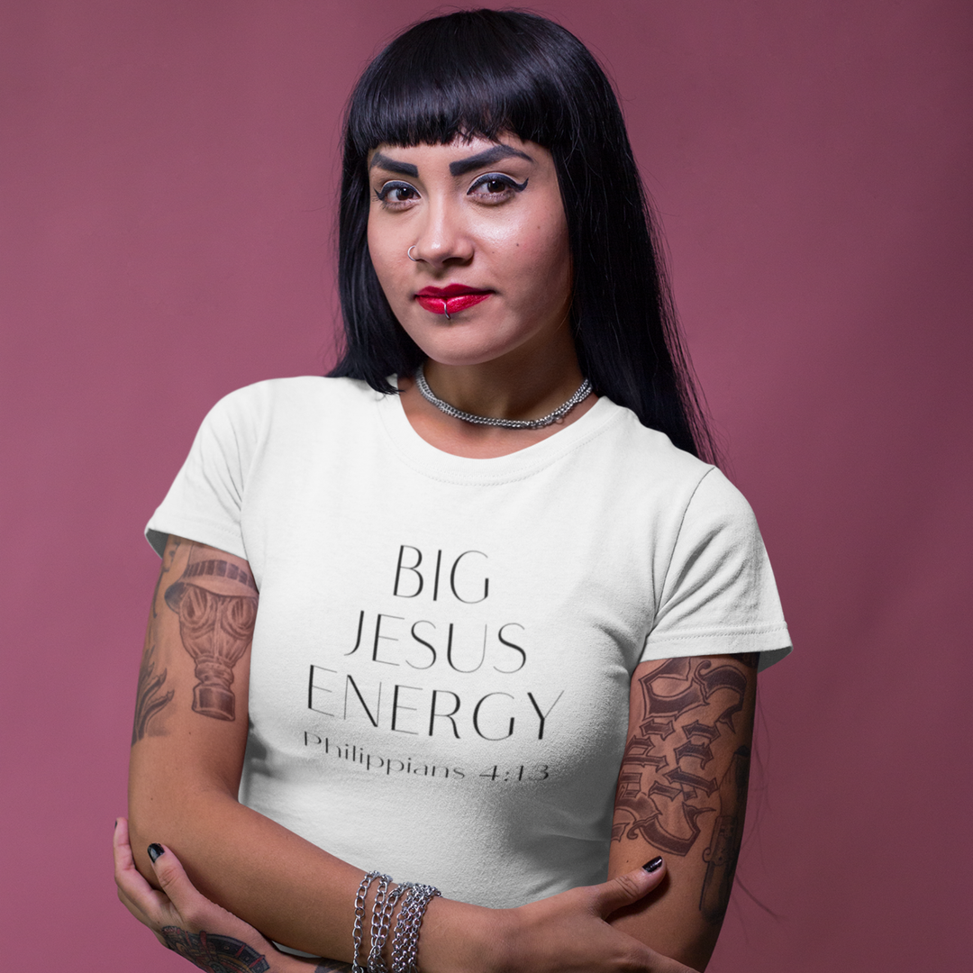 Big Jesus Energy Tee — Inspirational Christian Graphic T‑Shirt