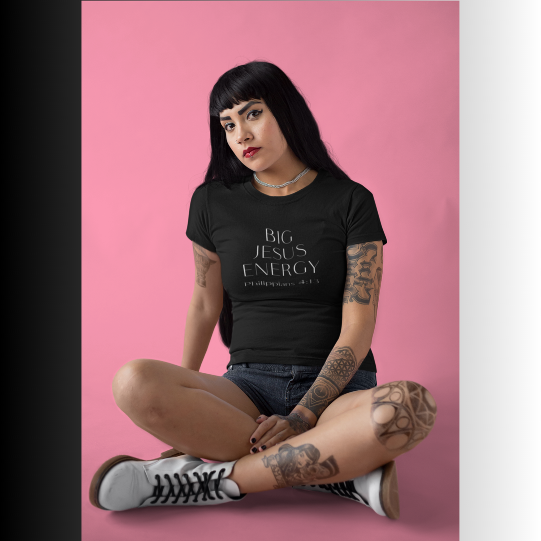 Big Jesus Energy Tee — Inspirational Christian Graphic T‑Shirt