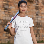 Load image into Gallery viewer, Get Paid x It's a Name Minimalist Tee — Motivational Graphic Shirt