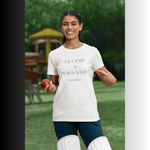 Load image into Gallery viewer, Get Paid x It's a Name Minimalist Tee — Motivational Graphic Shirt