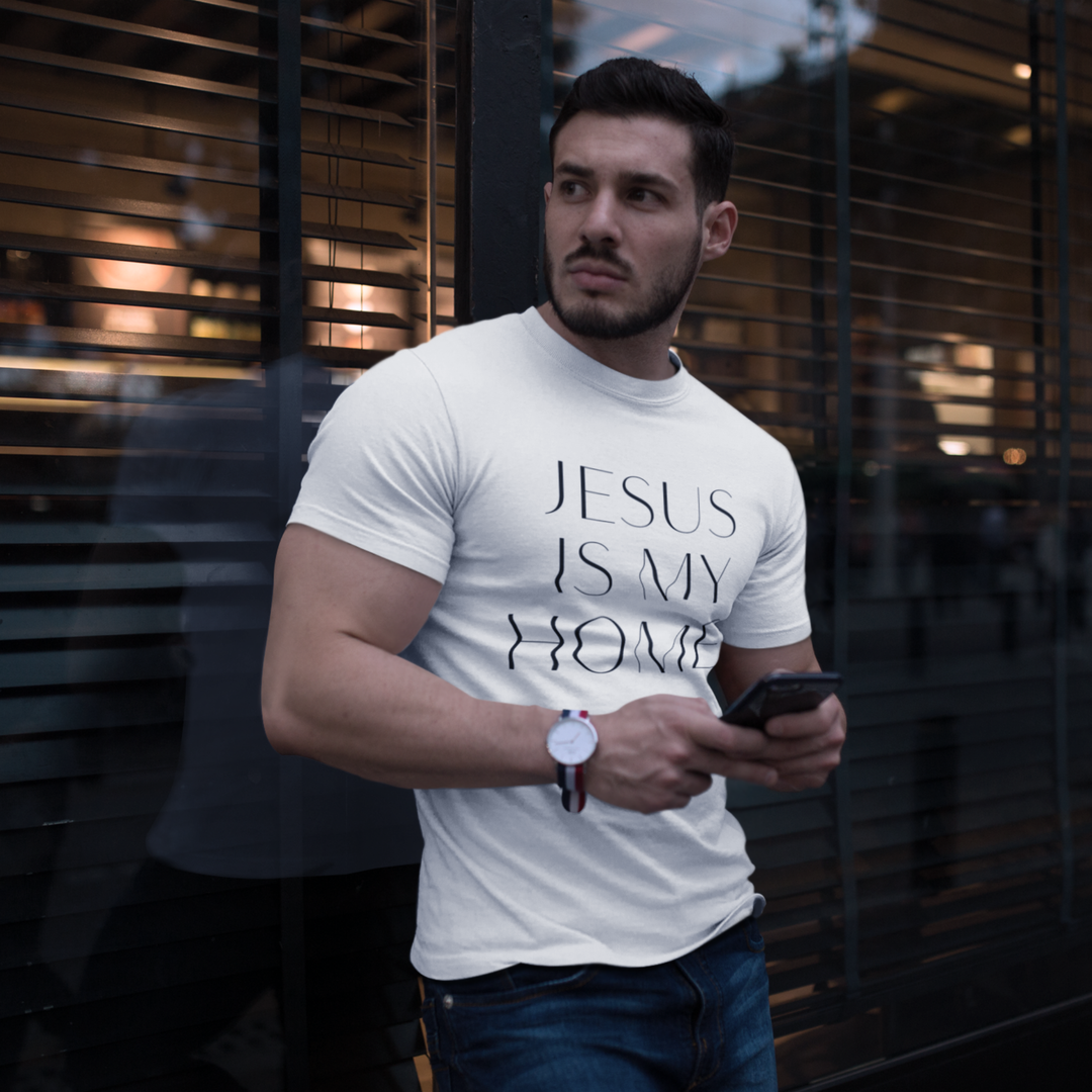 White Jesus Is My Homey Tee — Minimal Faith Graphic T-Shirt