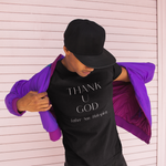 Load image into Gallery viewer, Black Thank U God minimalist faith shirt | T-Shirt