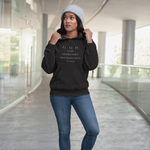Load image into Gallery viewer, Black G.O.D. Overcomes Determination Hoodie - Inspirational Faith Pullover White