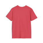 Load image into Gallery viewer, Heather Red  God Overcomes Discrimination  Unisex Softstyle T-Shirt Design 1
