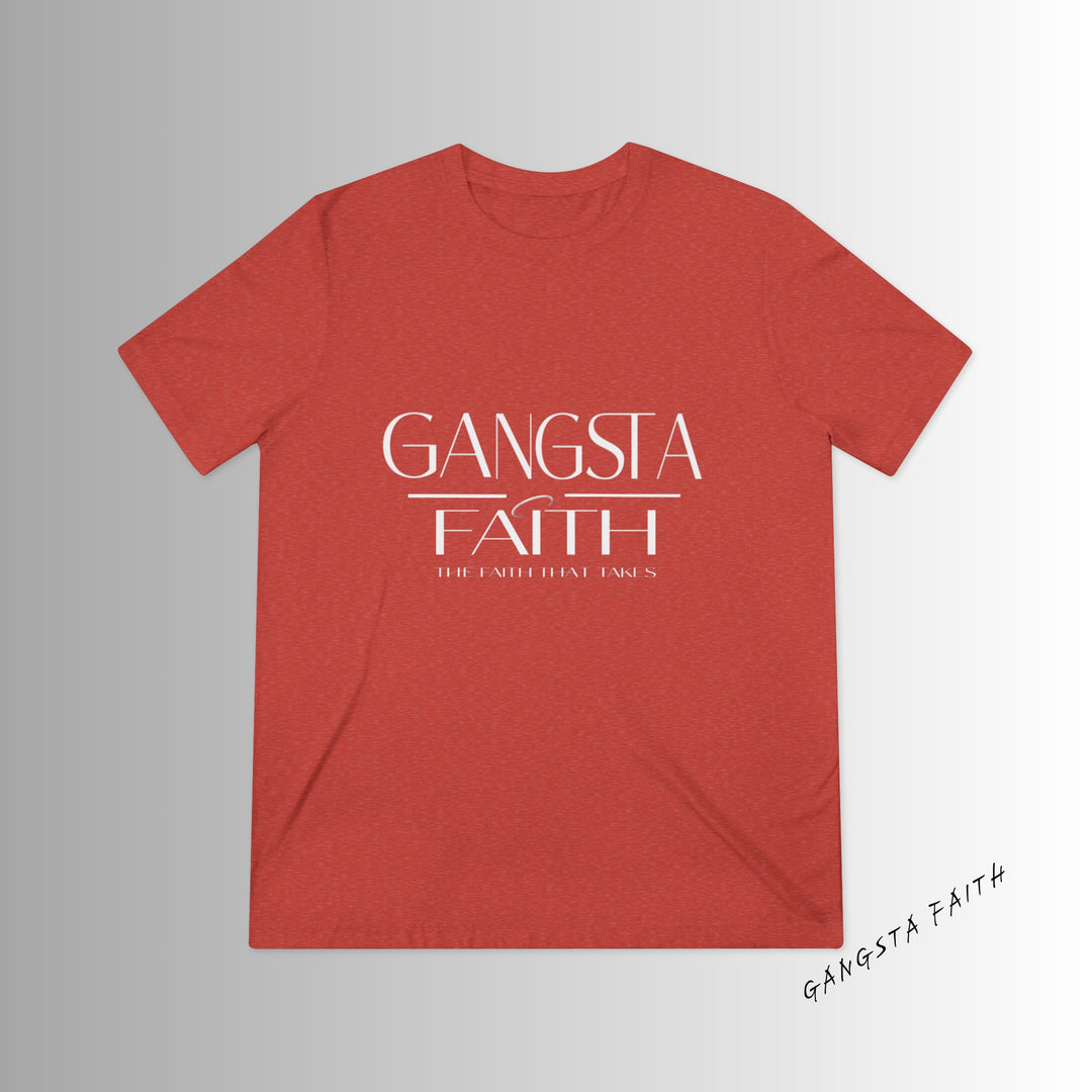 Gangsta Faith Tee — "The Faith That Takes" Christian Graphic Halo T‑Shirt