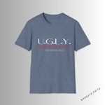 Load image into Gallery viewer, Heather Indigo U.G.L.Y Unisex Softstyle T-Shirt
