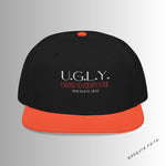 Load image into Gallery viewer, Black &amp; Orange U.G.L.Y ( Understand God Loves You ) Snapback Hat with Unique Design, Casual Cap, Streetwear Accessory, Gift for Him/Her, Fashionable Headwear
