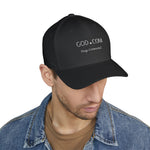 Load image into Gallery viewer, Black G.O.D. Embroidered Cap, Spiritual Headwear, Gift for Faith-Based Events, Daily Wear, Adjustable Closure Hat