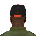 Load image into Gallery viewer, Black &amp; Orange U.G.L.Y ( Understand God Loves You ) Snapback Hat with Unique Design, Casual Cap, Streetwear Accessory, Gift for Him/Her, Fashionable Headwear