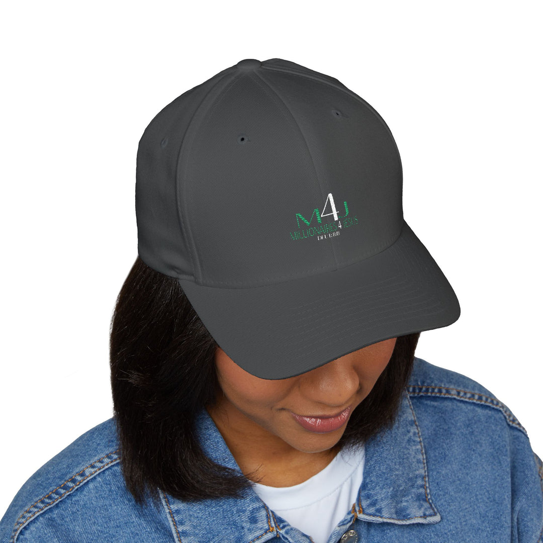 Grey Millionaires 4 Jesus Embroidered Cap, Spiritual Headwear, Gift for Faith-Based Events, Daily Wear, Adjustable Closure Hat