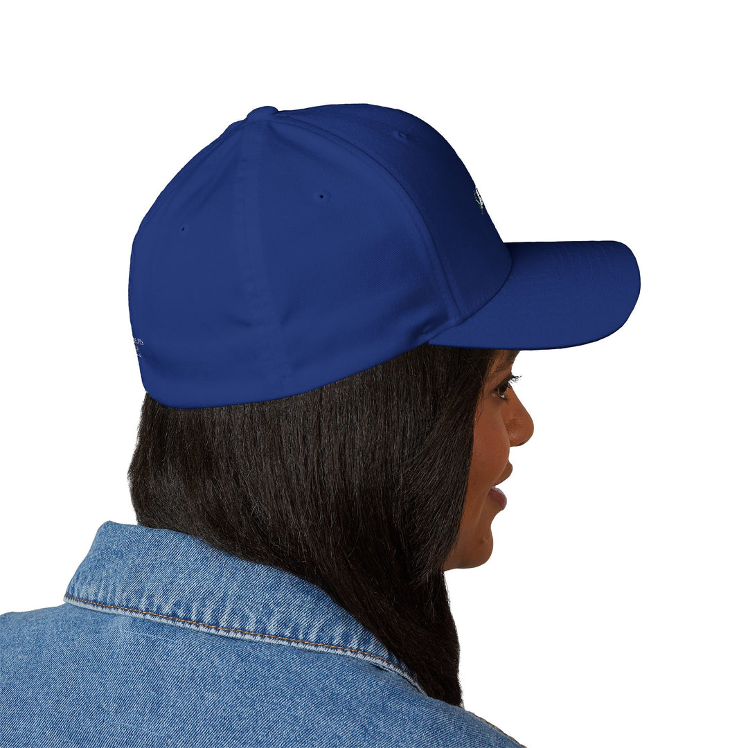 Blue Get Paid In Jesus Name Embroidered Cap, Spiritual Headwear, Gift for Faith-Based Events, Daily Wear, Adjustable Closure Hat