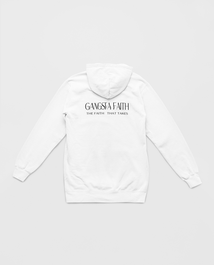 Gangsta Faith Unisex Pullover Hoodie, Inspirational Hoodie